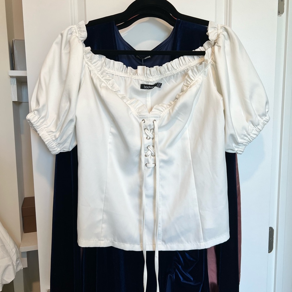 Brand new plus size corset top from Boohoo